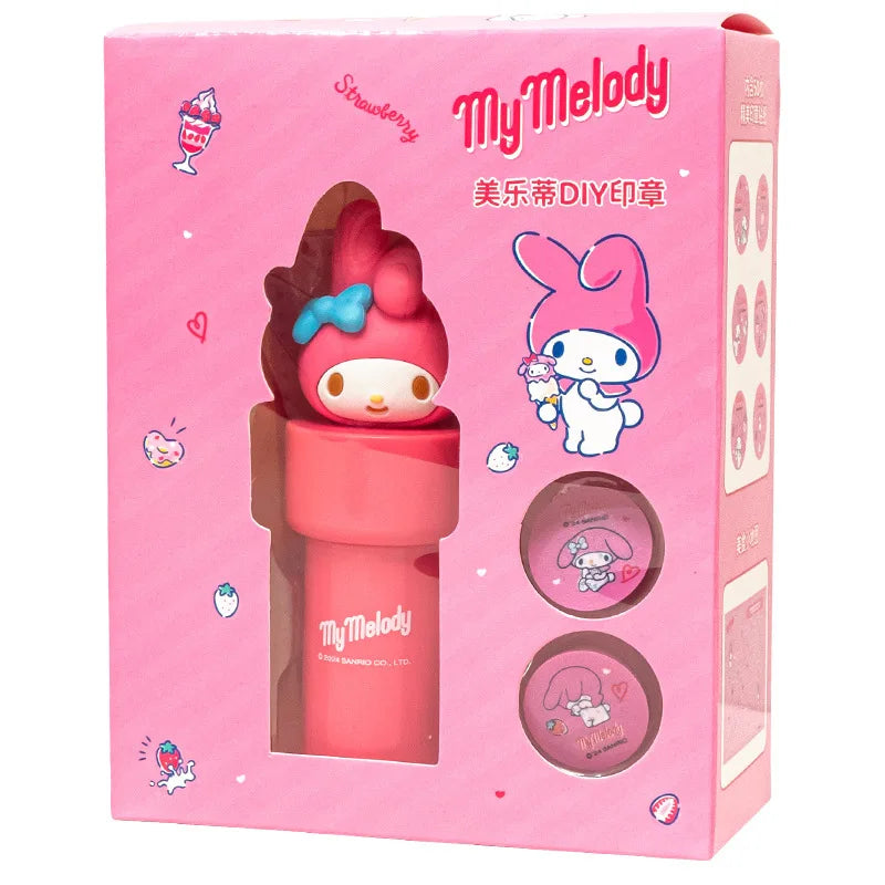 Hello Kitty Kuromi Puzzle Birthday Toy Stamps Stickers Melody Cute Qme 2