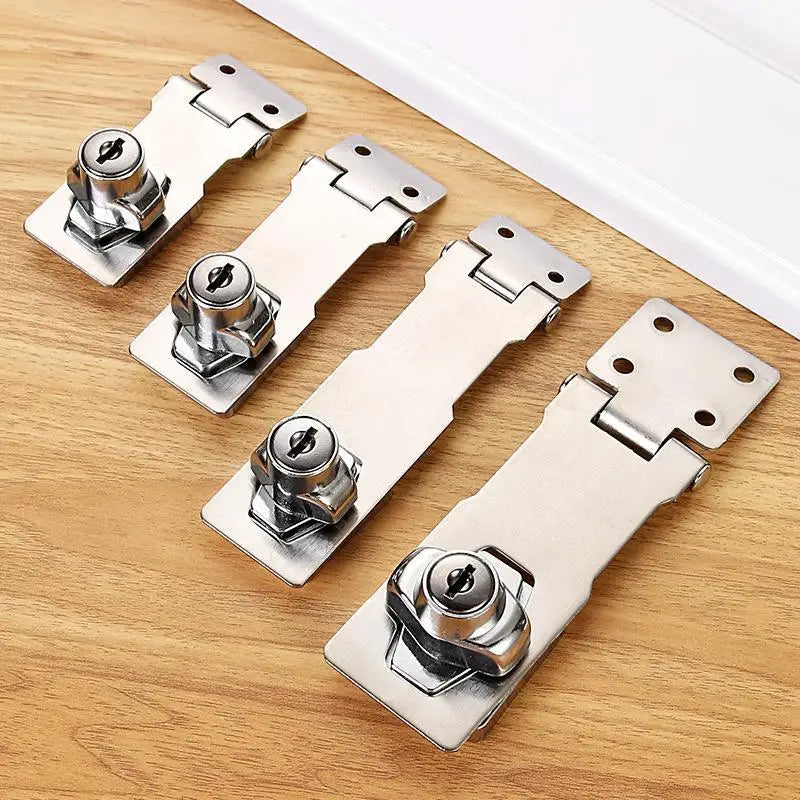 Stainless Steel Locking Hasp Latch Anti-theft Low Maintenance Durable Qme