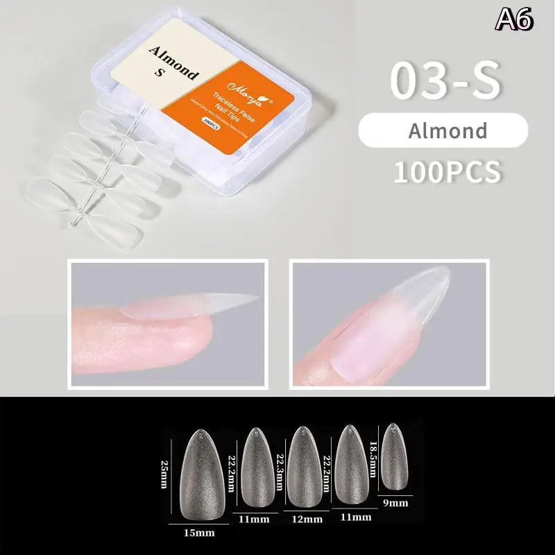 Box Thin Press-on Fake Nails DIY No Polishing Trace Easy Removal Nail Qme A6