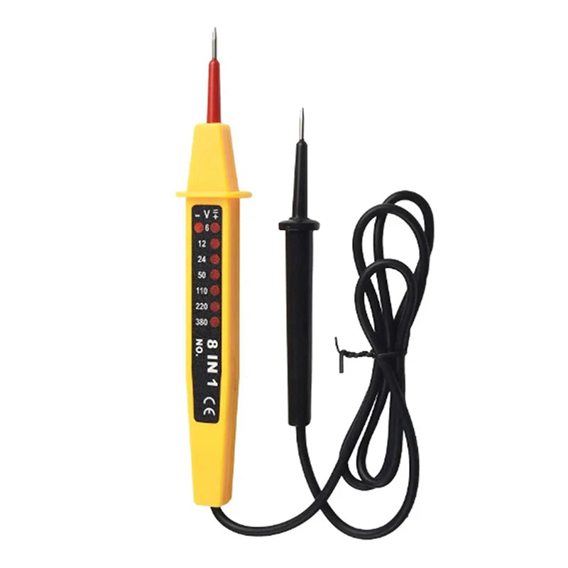 8-In-1 Tester Voltage AC DC 6-500V Auto Electrical Pen Circuit Qme