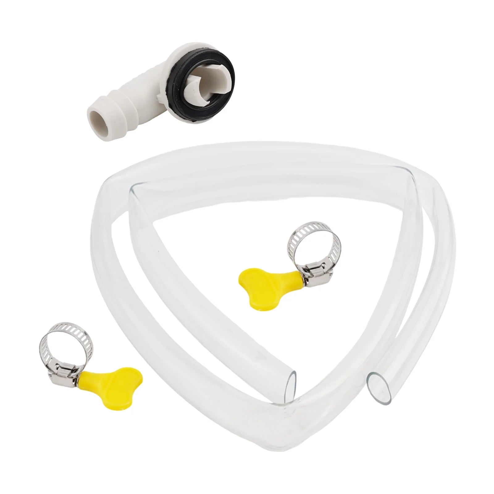 3/6ft Air Conditioner Drain Hose Split Casement Drain Kits Extension Hose Connector Condensate Water Tubes Joint Qme 3FT