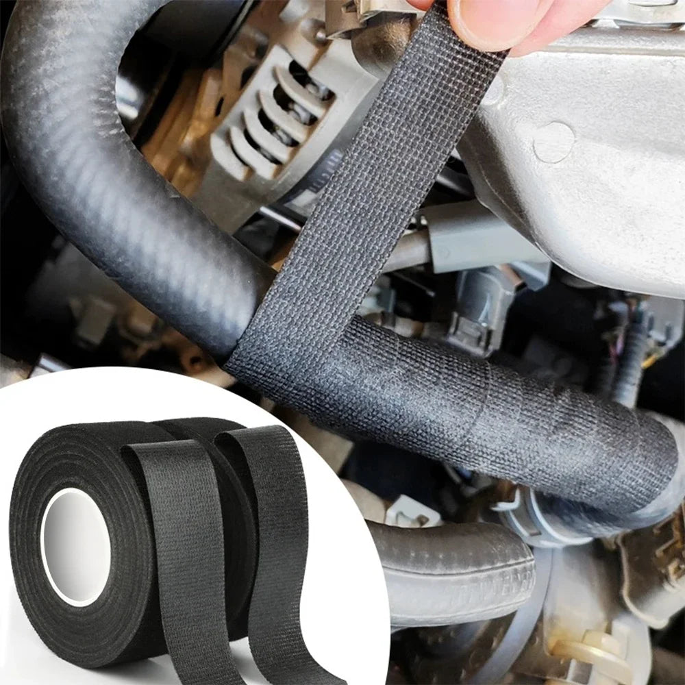 Automotive Cloth Tape Electrical Insulating Fabric Tapes Heat Resistance Thermal Car Tape Waterproof Soundproof Wires Tape Qme