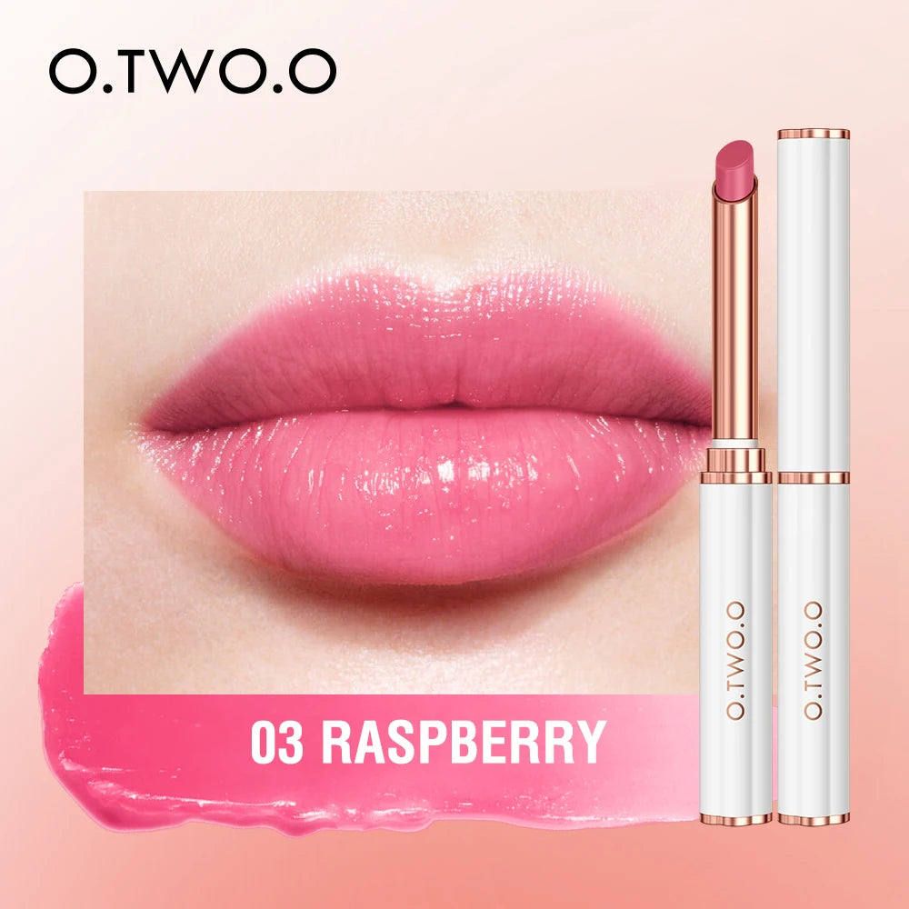 O TWO Lipstick Lip Gloss Balm Changing Transferproof Long Lasting Qme 03 RASPBERRY China Mainland