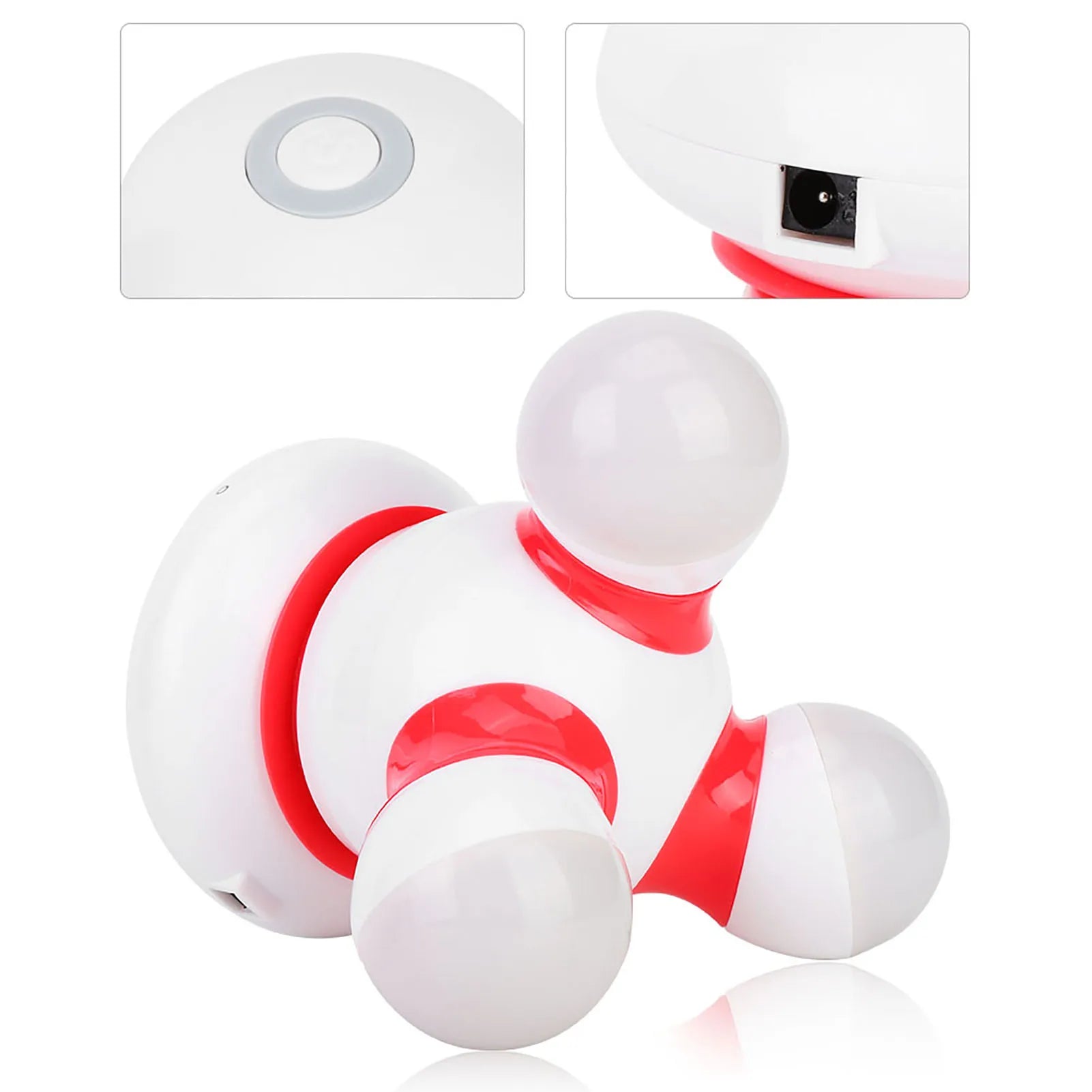 Body Massager Electronic USB Handheld Mini Body Massager Gentle Vibration Massager with LED Light Qme