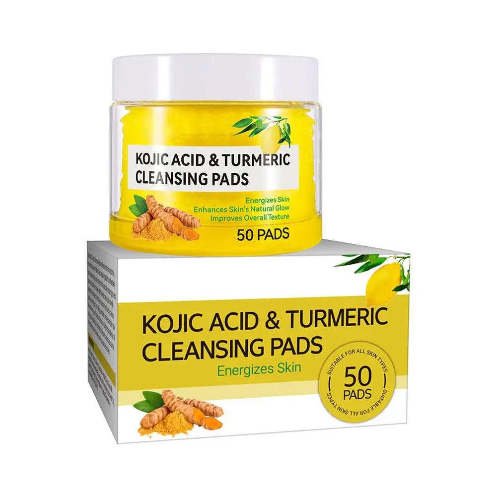 Turmeric Cleansing Pad Kojic Acid Sponges Exfoliating Pads-acne Scars Qme Turmeric