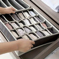 1 home bedroom wardrobe, clothes and socks sorting, fabric storage bag Qme GRAY