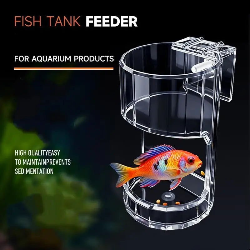 Automatic Food Dispenser Fish Tank Aquarium Feeding Tool Accessories Qme