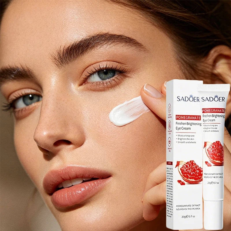 Pomegranate Brightening Refreshing Eye Cream Moisturizing Formula Qme 1PCS
