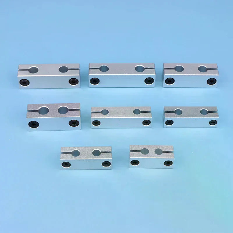 6MM 8MM Pillar Parallel Clamp With The Same Diameter Optical Axis Fixing Steel Pipe Round Frame Connector Qme