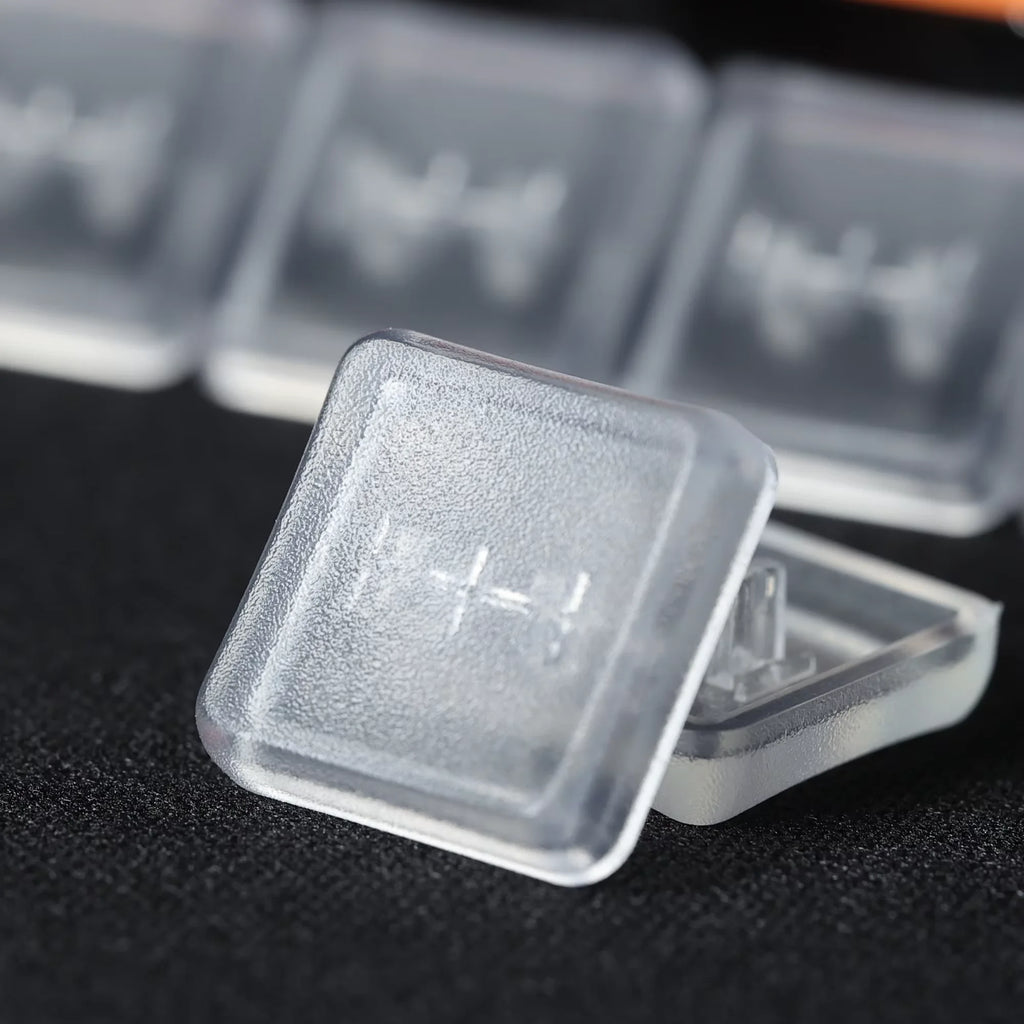 5/10/30/50pcs CFX Low Profile Choc PBT Keycaps for Kailh 1350 Choc Switch Mechanical Keyboard Ultra Thin Black White Transparent Qme