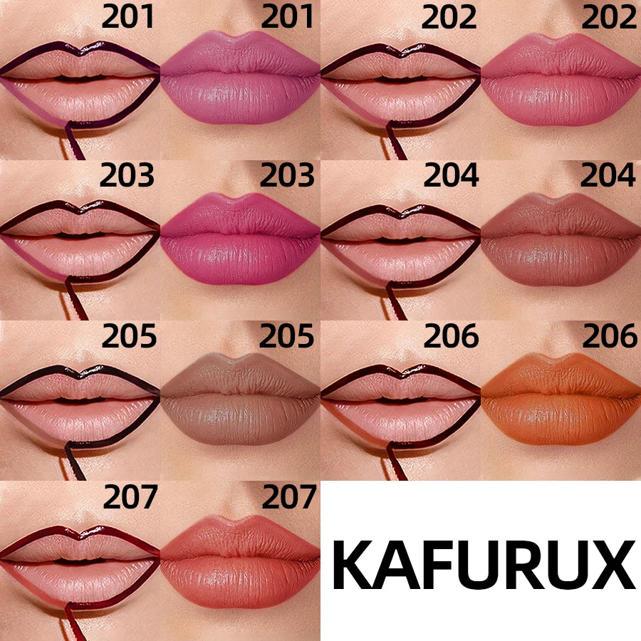 7 Waterproof Lip Liner Peel Off Tint Long Lasting Matte Gloss Red Qme