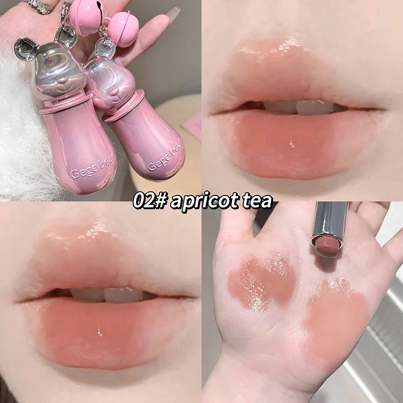 Gege Bear Sweet Pendant Lipstick Matte Mirror Textures Watery Qme GX1292-2