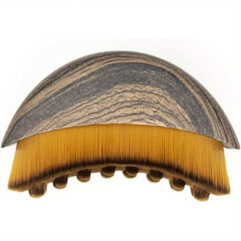1PC Lymphatic Drainage Brush for Face & Body Ergonomic Massager Tool, Fits Skin Contours, Detox & Relaxation Qme Brown