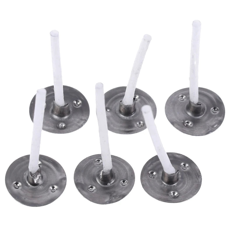 ^100Pcs Candles Mold Wick Tabs Eco-Friendly Candle Sustainer Making pure cotton Qme