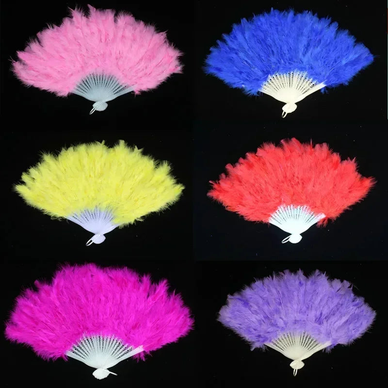 Soft Fluffy Lady Burlesque Wedding Hand Fancy Dress Costume Dance Qme