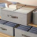 Clothes Pants Storage Compartment Basket Drawer Enlarged Double Row Qme Light Grey