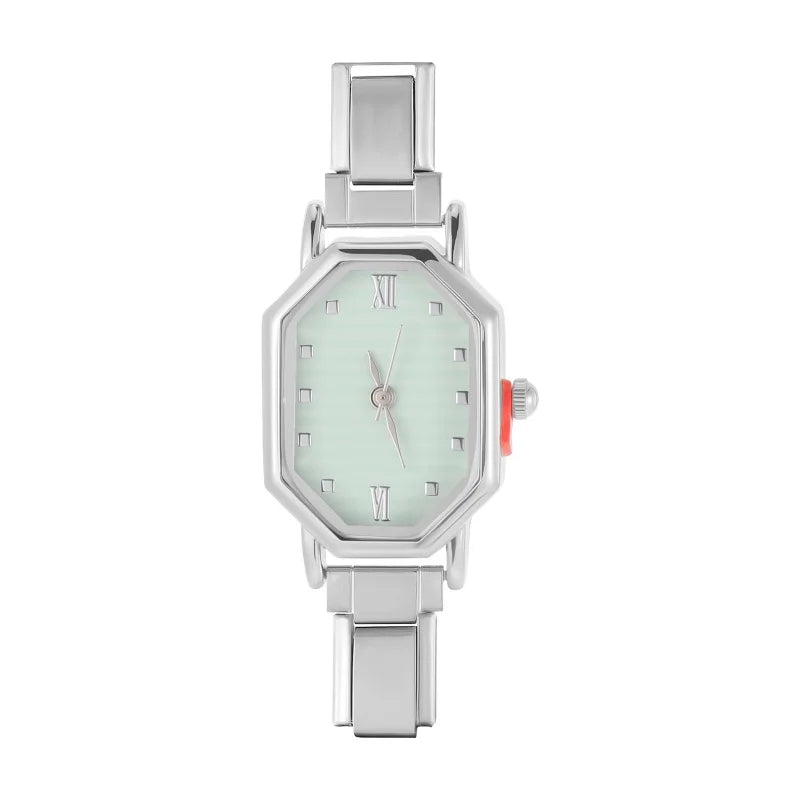 Fashion Watch Women's DIY Width Italian Elastic Charm Stainless Candy