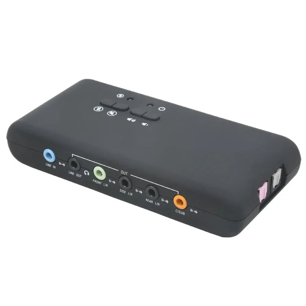 USB2.0 sound card add on cards Cmi-6206 Chipset USB 7.1 Sound Card with SPDIF & USB Extension Cable remote wake-up support Qme