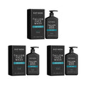 Men's Daily Face Wash Deep Cleansing Pore Oil Control Remove Acne Blackhead Brightening Facial Cleanser for Refreshed Skin Qme 3 x 120ml Boxed