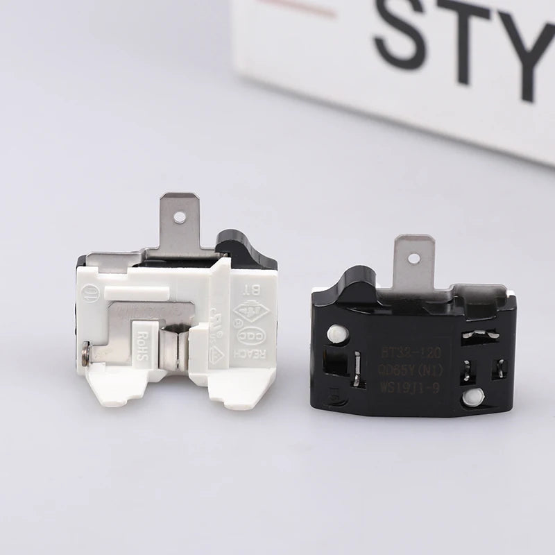 1Pc Refrigerator Compressor PTC Start Relay Refrigerator Starter Overload Protector 1/2 Pin 15 1/6H Replacement Protector. Qme