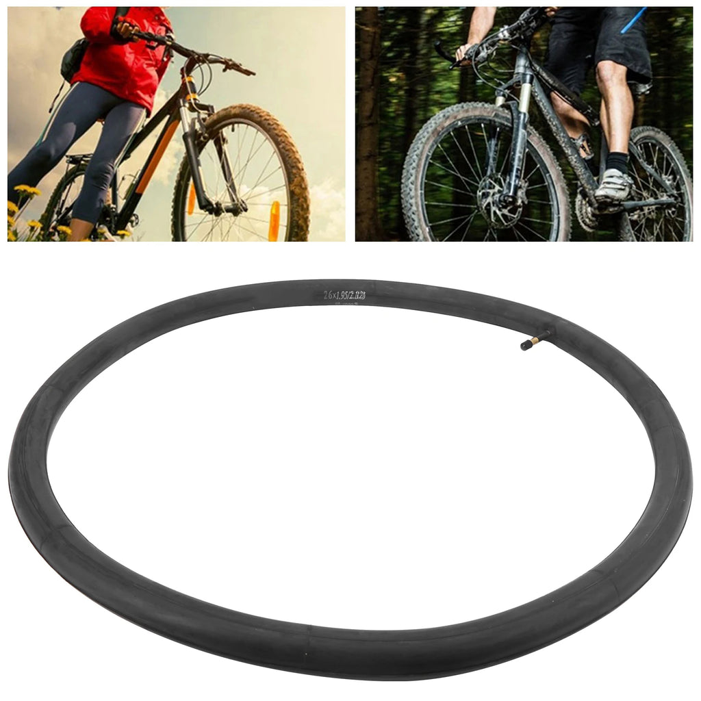 Butyl Rubber Inner Tubes 26x1.95/2.125 Bike Inner Tubes Schrader Valve 26inch Butyl Rubber Inner Tubes Replacement Qme