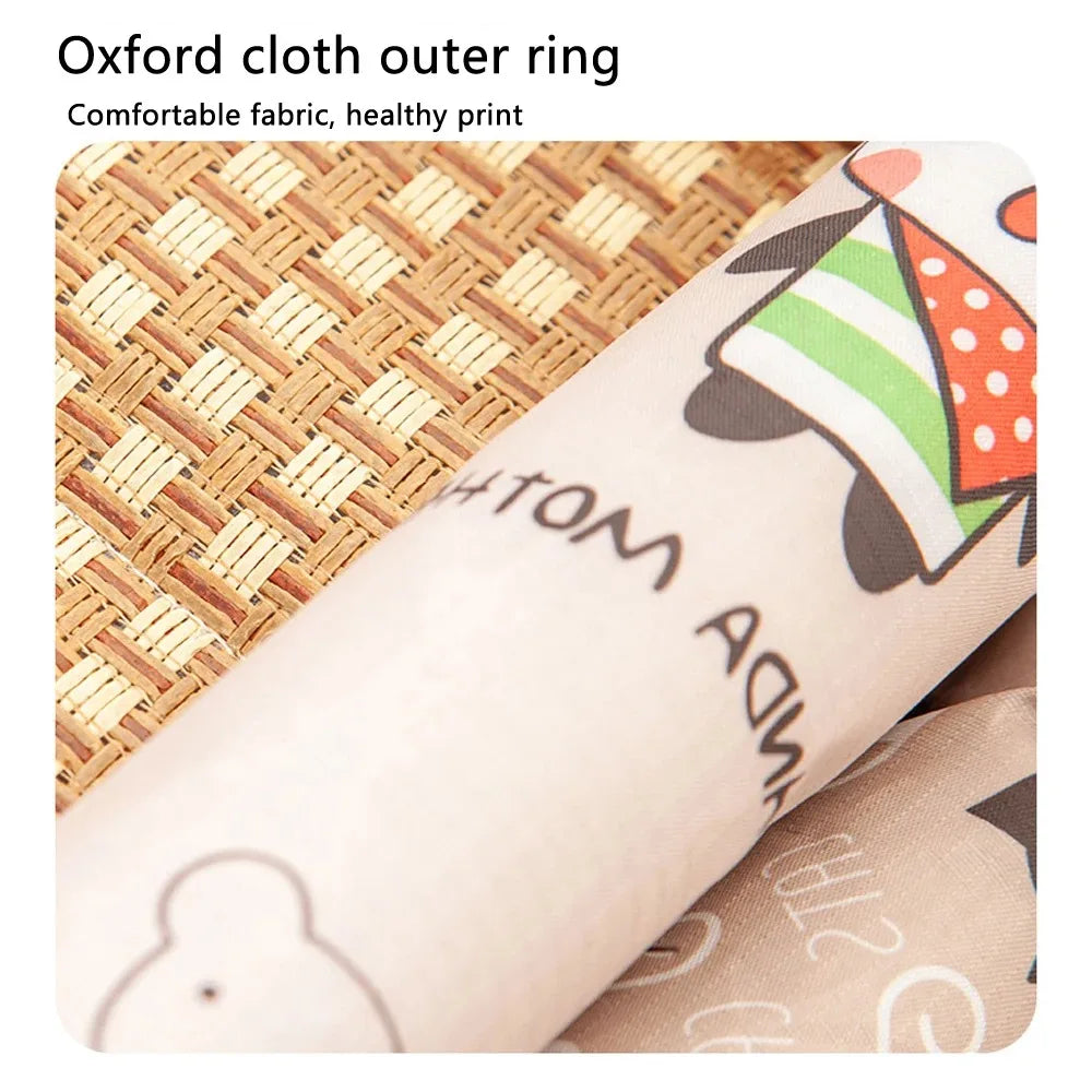 A Pet Summer Mat Cute Dog Cooling Sofa Breathable Small Dog Bed Cushion Moistureproof Rattan Wear Cat Mat Accessories Qme