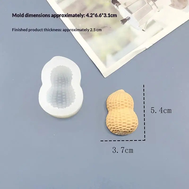 Peanut Pistachio Pecan Coffee Bean Mousse Cake Silicone Mold Qme A1