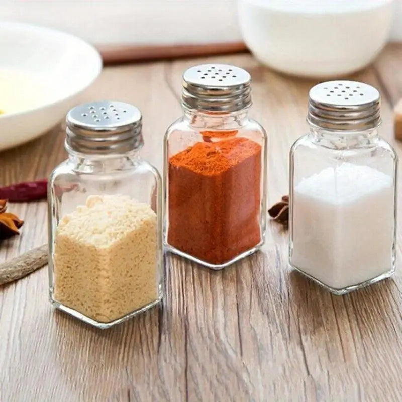 Transparent Seasoning Bottle Storage Tray Outdoor Barbecue Pepper Qme