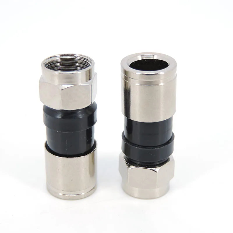 30 Pcs RG6 F Type Compression 2.7cm Snap Seal Plug Connector For Sky Satellite Virgin Cable L1 Qme