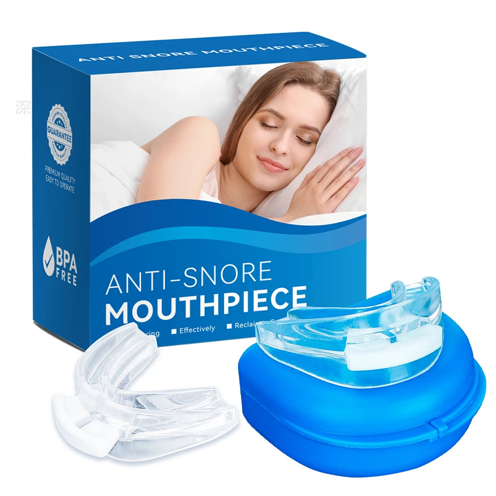 Anti Snoring Tooth Brace Adjustable Mouth Guard Easy Breathe Improve Qme A