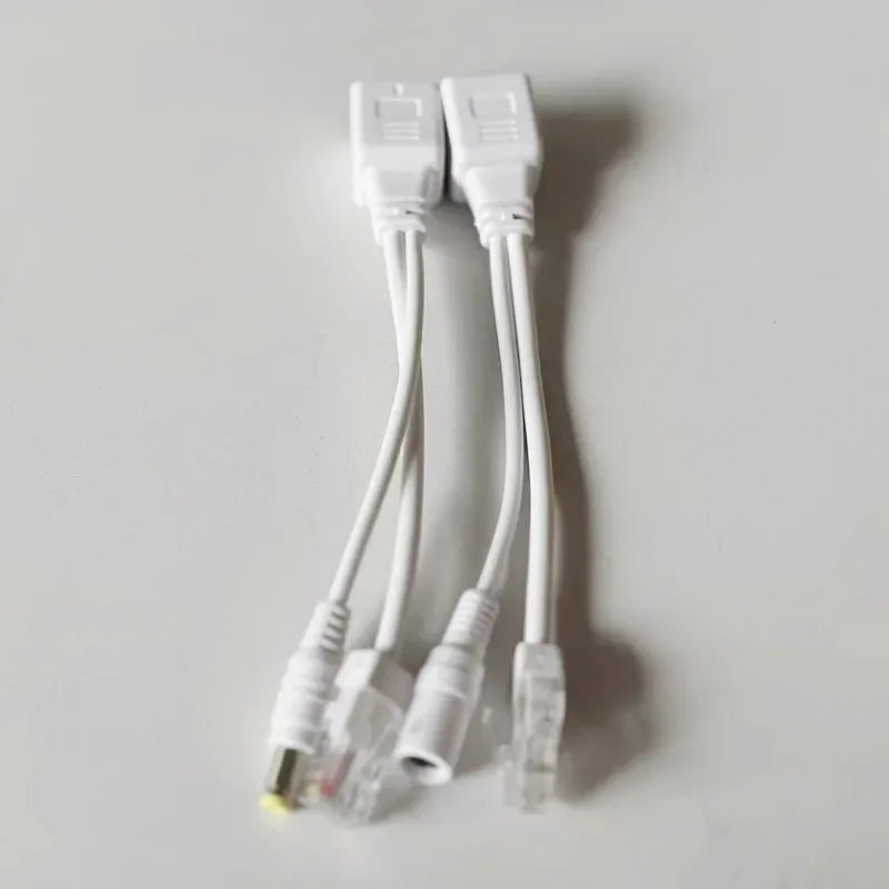 5PCS POE Power Supply Module 12V Network Camera POE Splitter Combiner One-Cable Solution for Security Surveillance Qme