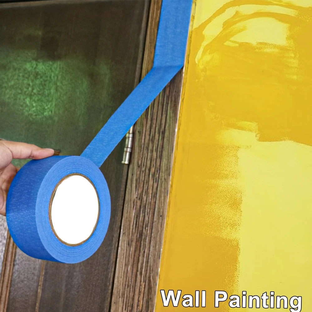 2 Rolls Blue Haven Decorative Masking Tape Perfect for Crafting, Painting, Home Decor, and Labeling Indoor & Outdoor Qme