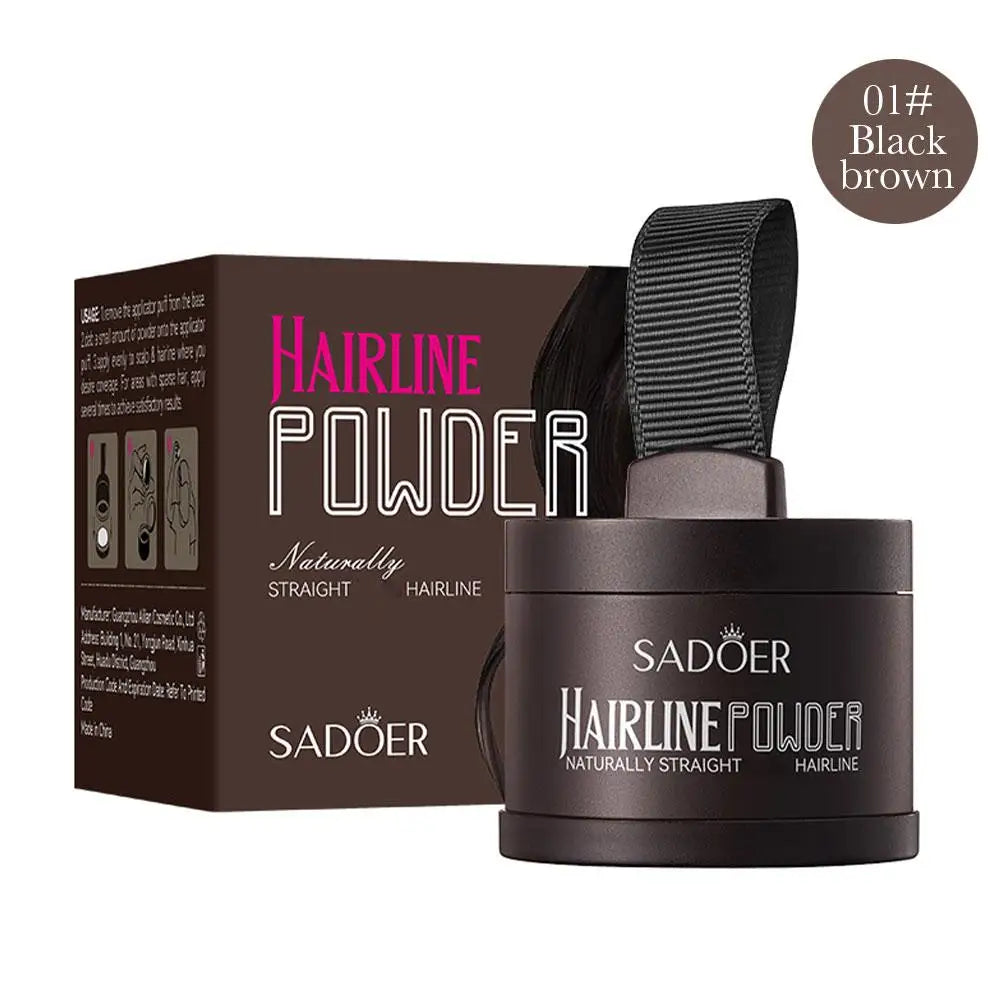 Hairline Shadow Powder Natural Cover Repair Filling Men Women Qme black brown