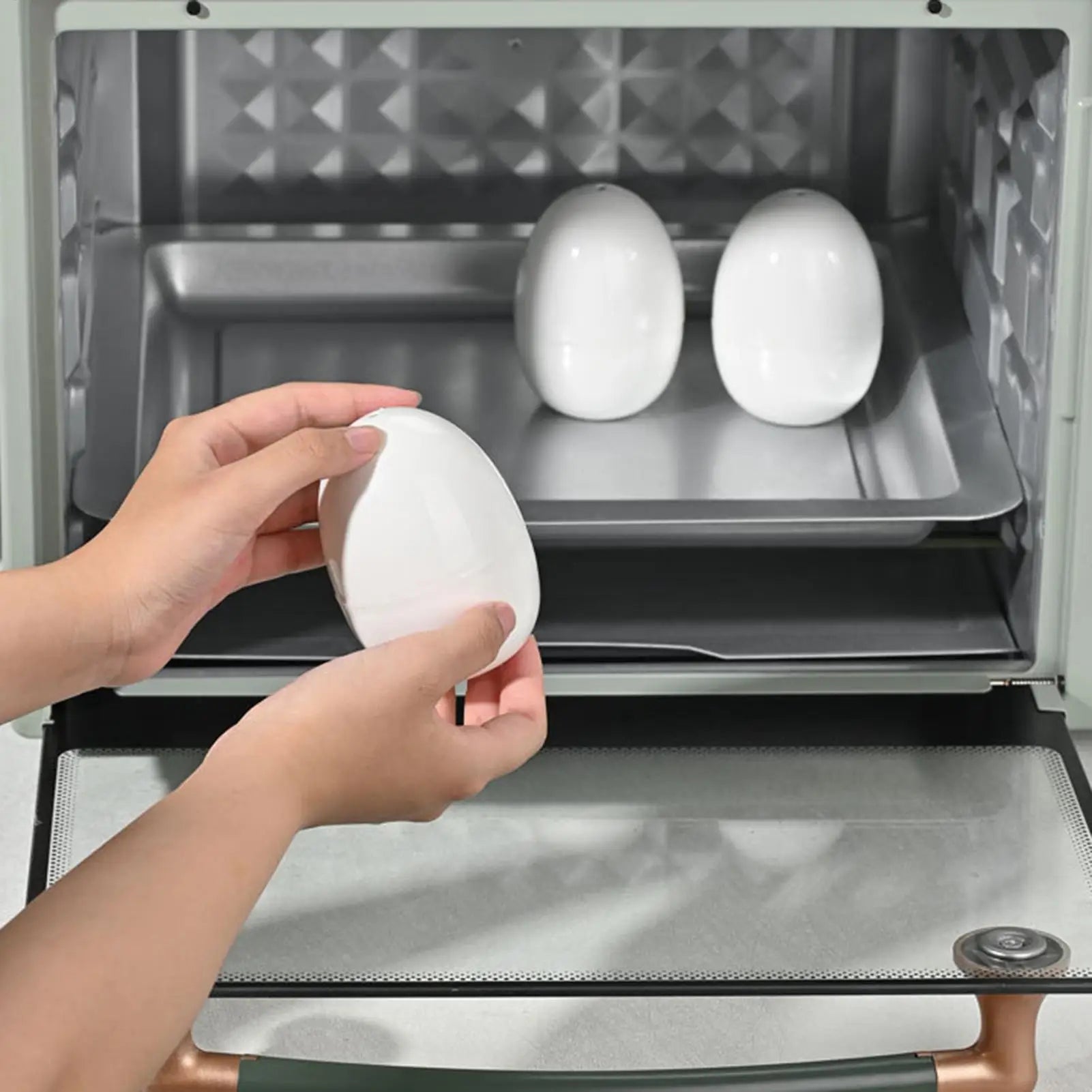 Microwave Egg Cooker Boiled Egg Poachers with Lid Egg Steamer for Hard Soft Boiled Eggs Kitchen Gadgets for Quick Egg Boiling Qme