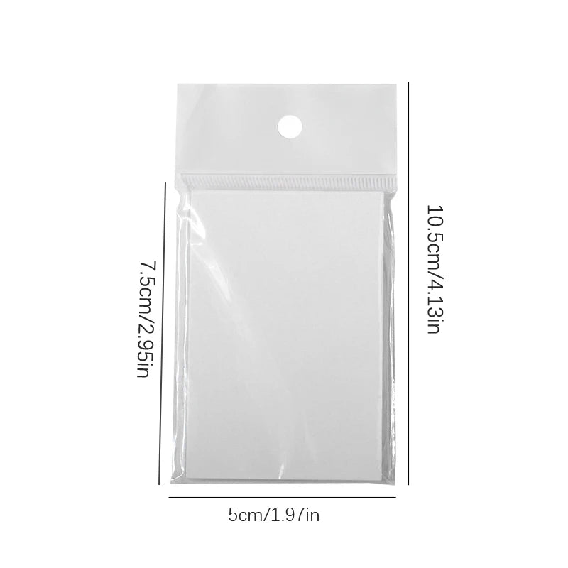 50 Sheets Disposable Manicure Tinting Glue Paper Tearable Transparent Qme onesize
