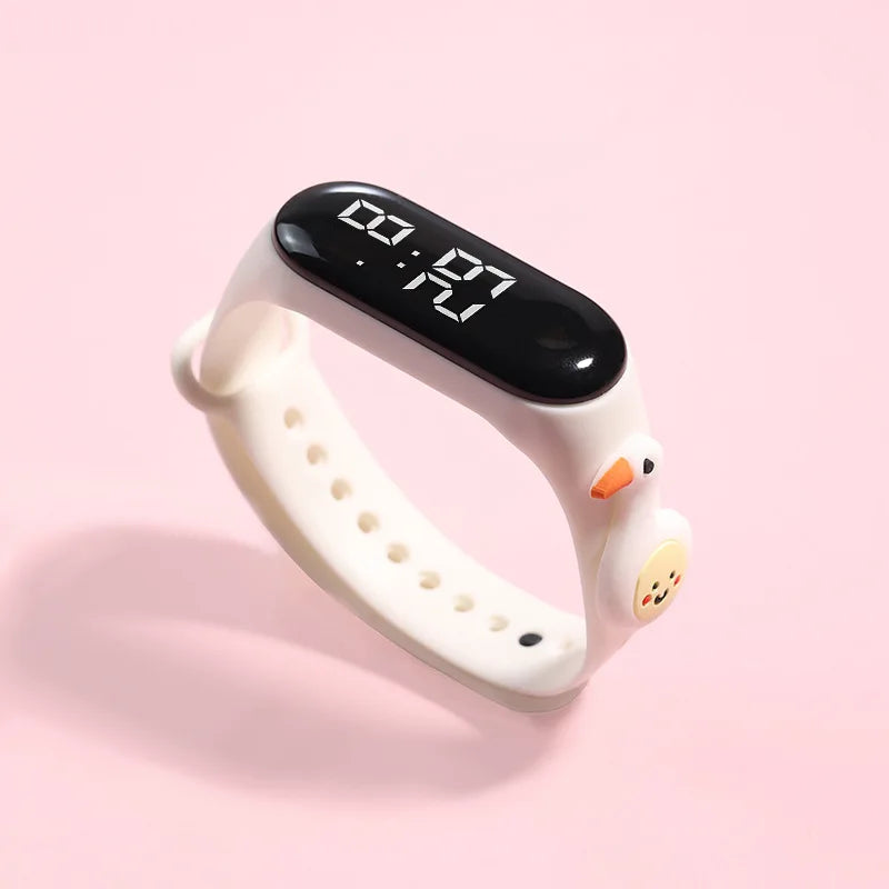 Kids Watch Watch Reloj Smart Watch LED Children Watches Bracelet Cartoon Digital Ladies Watch for Girls Waterproof Clock Gift Qme M