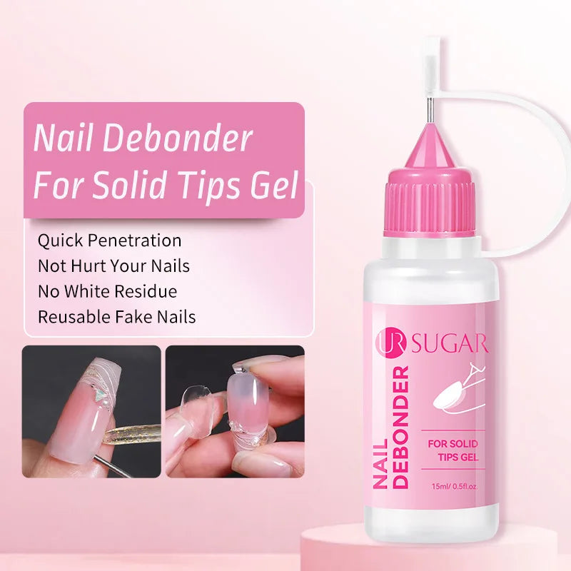 Wear Nail Needle Tube Polish Remover Solid Patch Glue UV Jelly Fast Qme