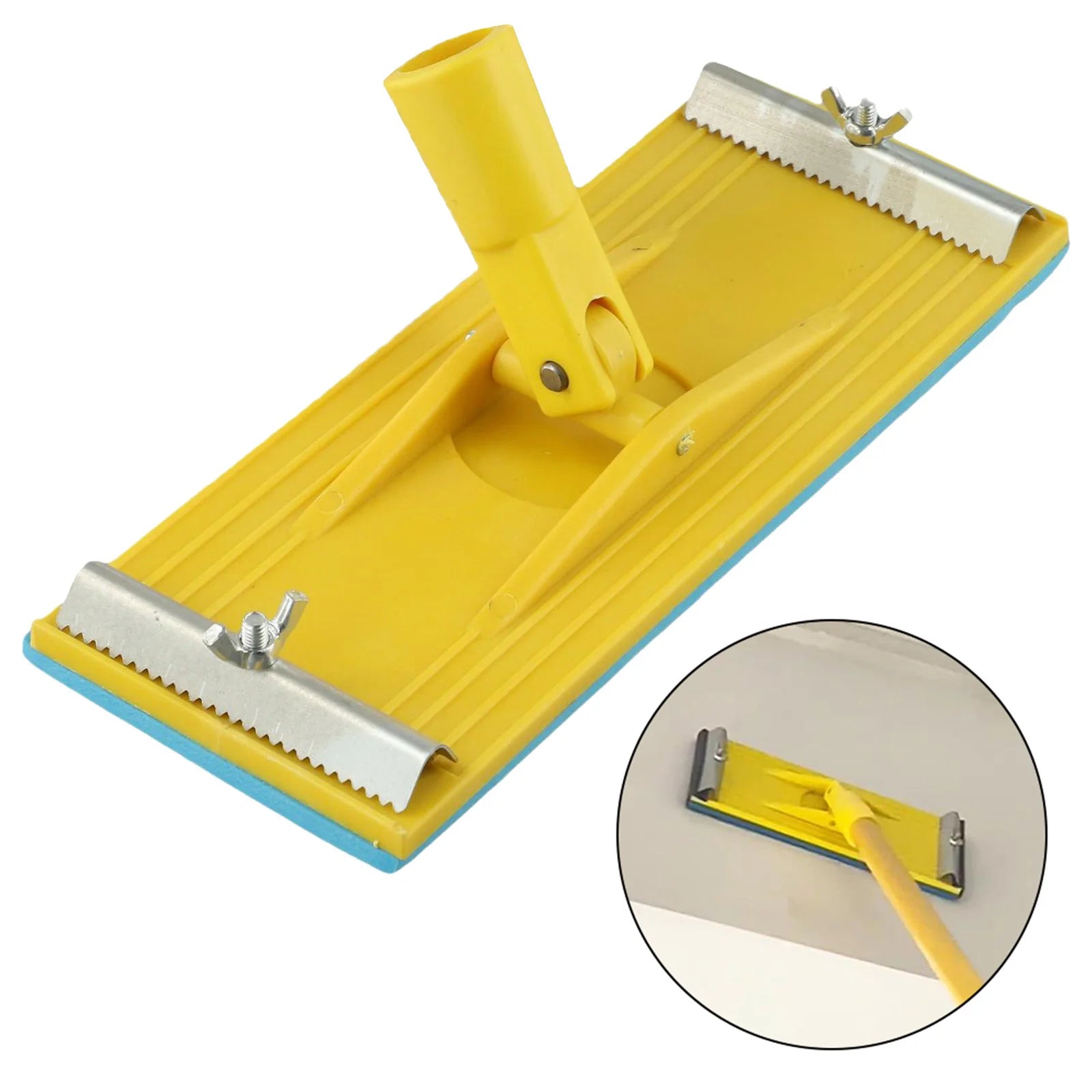 1 Pc Sandpaper Holder Polishing Tool Plasitc Hand Sander Holder Sandpaper Frame Clip For Drywall Sanding Sander Head Qme Default Title