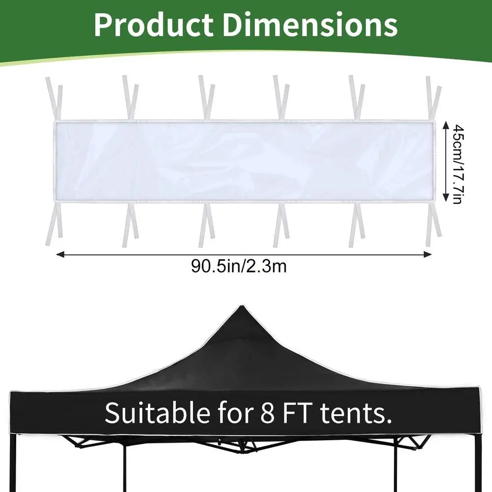Gutter Kit for Shed Detachable Clear Extender Guard Canopy Awning Attachment for Outdoor Backyard Deck Porch Camping Lawn Pool Qme White