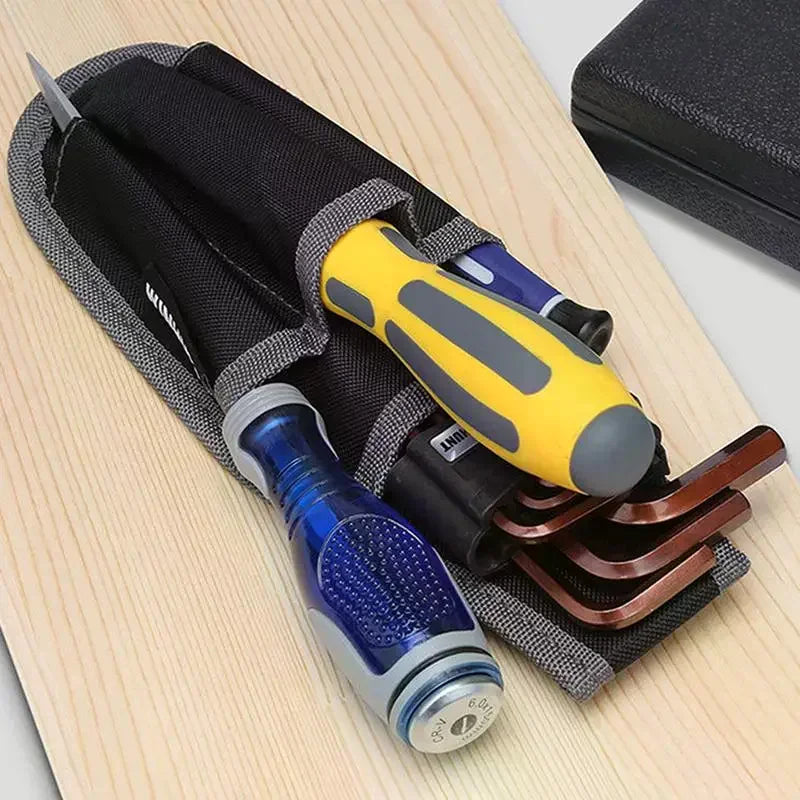 Multifunctional Tool Waist Bag Electrician Pocket Storage Bag Portable Tool Bag Screwdriver Kit Holder Maintenance Tool Pouch Qme