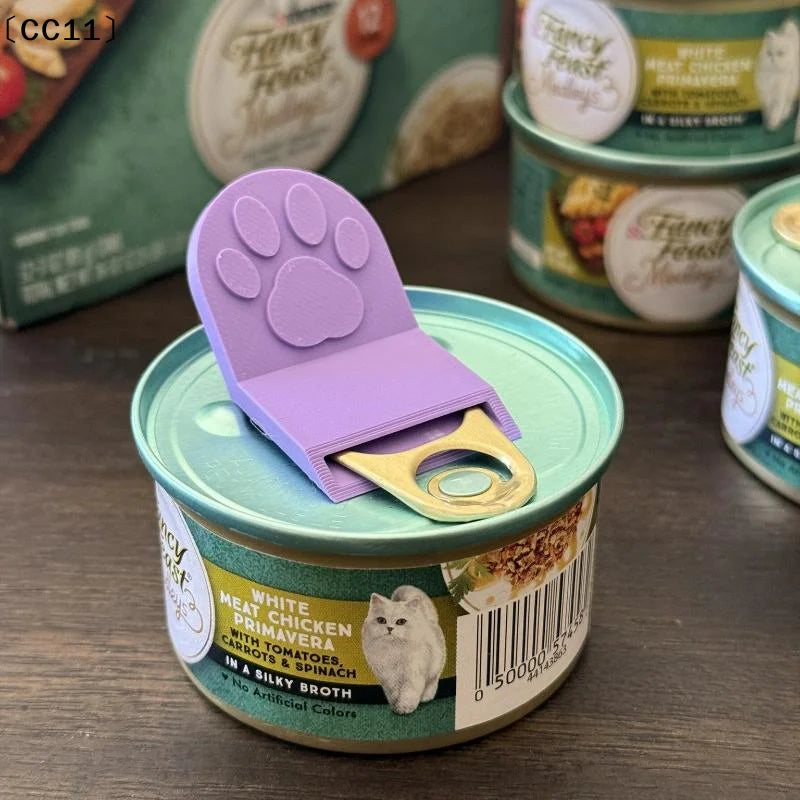 Cat Food Can Opener Pet Cog Bottle Portable Non-slip Easy Grip Qme