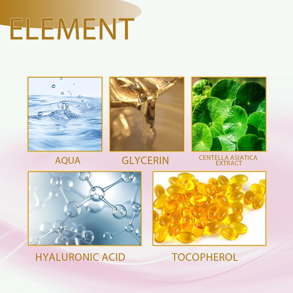 Centella Serum Nourish Improvement Dry Skin Smoothing Rejuvenation Brighten Moisturizing Hyaluronic Acid Face Essence Skin Care Qme
