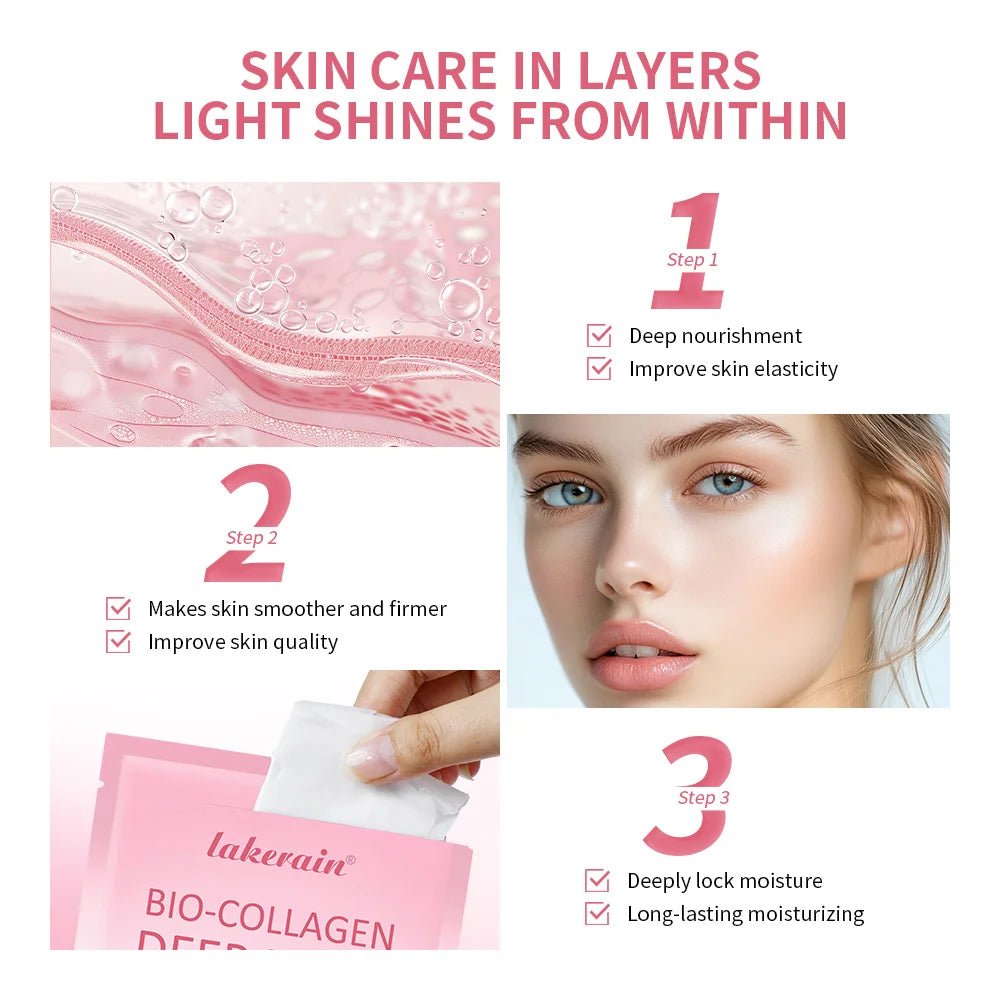 Collagen Night Cream Mask Nourishing Moisturizing Facial Single Qme