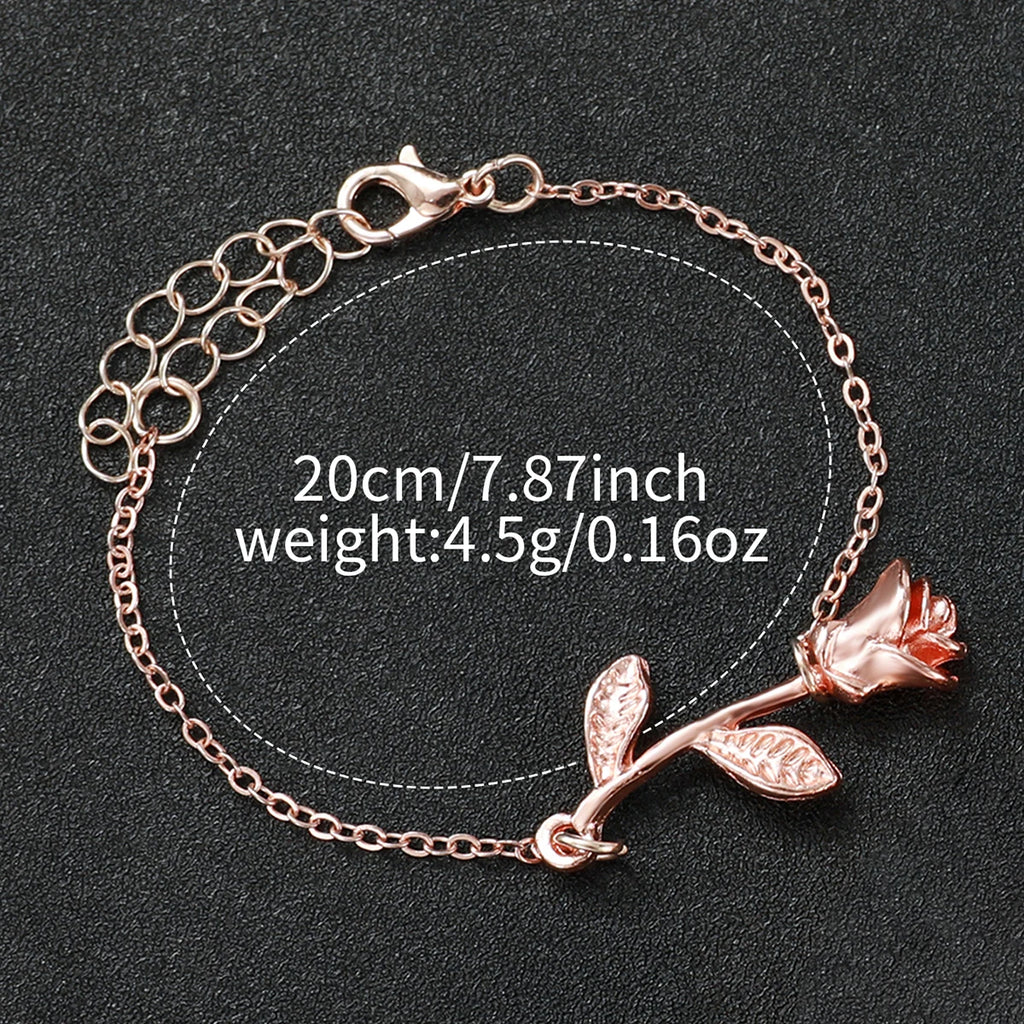 2 Pçs/set Moda Flor Dial Relógio Feminino Pulseira de Couro Analógico Relógios de Quartzo Rosa BraceletSet (Sem Caixa) Qme