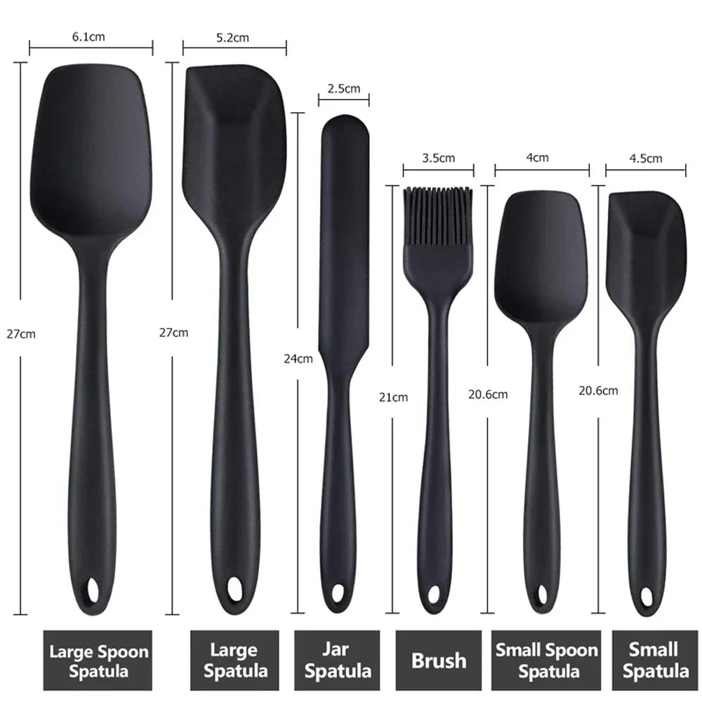 Silicone Spatula Food Grade Non Stick Heat Resistant Spatulas Turner Qme