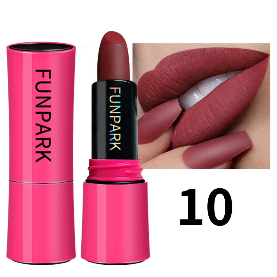 25 Colors Lipstick Non Stick Cup Matte Lip Gloss Waterproof Long Sexy Qme 10