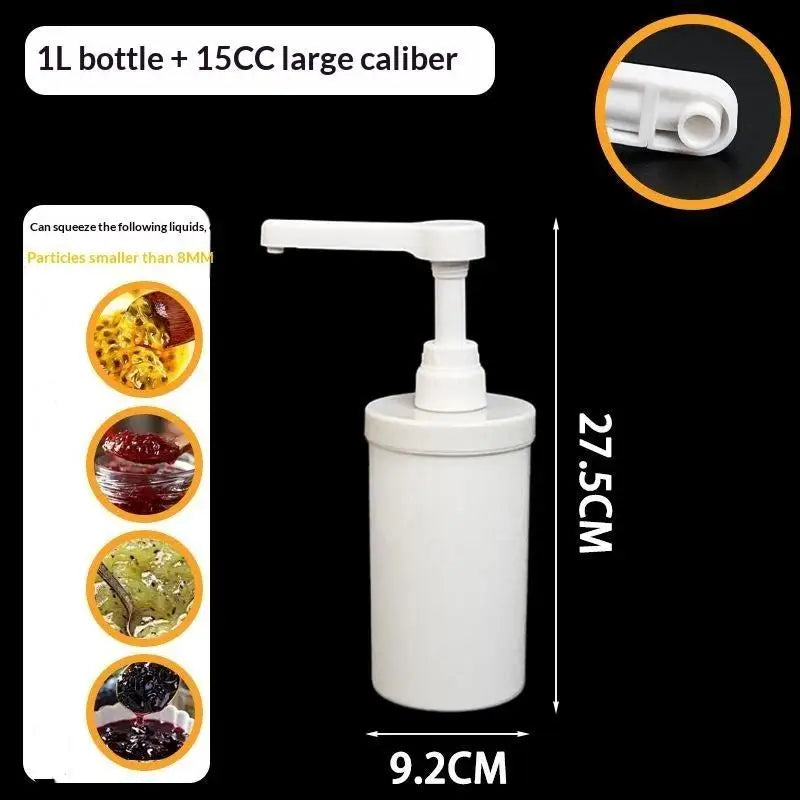 Food Grade Plastic Multipurpose Syrup Dispenser Detachable Design Accurate Pump For Cafe Milk Tea Shop Home Bar Qme B2
