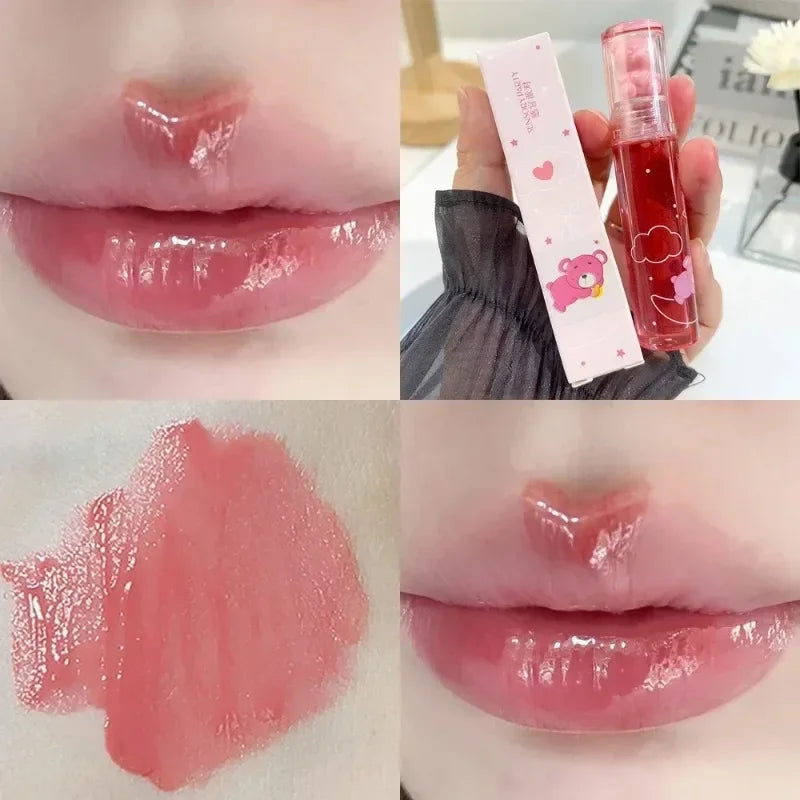 Moisturizing Mirror Lip Gloss Cute Water Light Lip Gloss Lasting Crystal Glossy Glaze Nude Red Liquid Lipstick Women Lips Makeup Qme 01