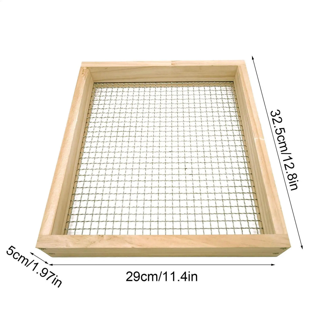 Dirt Sifter for Gardening Gravel Sifting Hand Soil Leaf Sifter for Gardeners Growers Composters Homesteaders Enthusiasts Farmers Qme