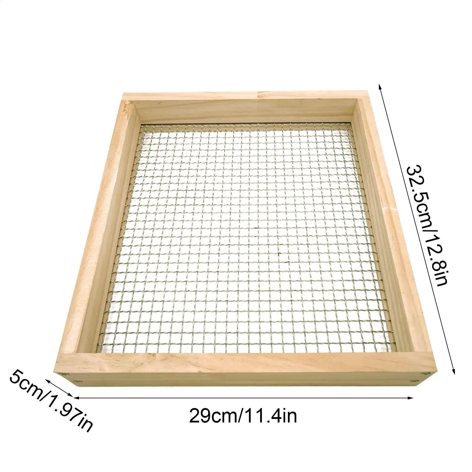 Dirt Sifter for Gardening Gravel Sifting Hand Soil Leaf Sifter for Gardeners Growers Composters Homesteaders Enthusiasts Farmers Qme